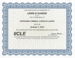 Defending Criminal Cases in Illinois 2011